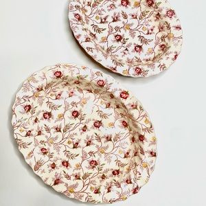 Vintage Collectibles - Copeland Spode English Rosebud Chintz Platters